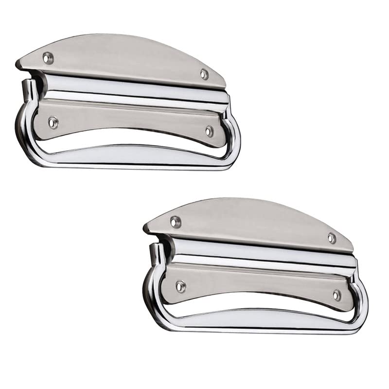 Rawk Stainless Steel Mango Chest 3-Inch for Drawers,Cabinets and Cupboards Drawer Kadi Pull Handle and Bed Storage Box Pull KADI, Cabinet Drawer Pull Handle (3-inch,Silver,Pack of 2)-image-4