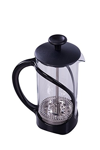 Gourmet - Cafetera de émbolo de Prensa Francesa - Diseño Espiral - Negro - De una Taza
