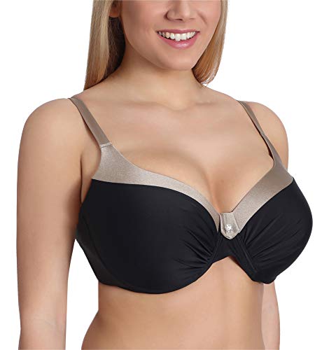 Preisvergleich Produktbild Merry Style Damen Bikini Oberteil P190 (Schwarz / Gold, 95 C)
