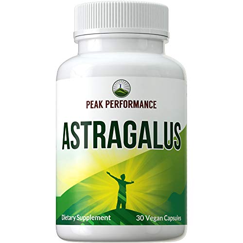 Astragalus Root Vegan Capsules Made with Organic Astragalus 10:1 Extract. Natural Supplement from Astragalus Propinquus Membranaceus Root (Huang Qi). Plant Based Herb Pills, Complex, Supplements