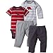 Gerber Baby Boys' 4-Piece Bodysuit and Pant Set, Dinosaur, 6-9 Months