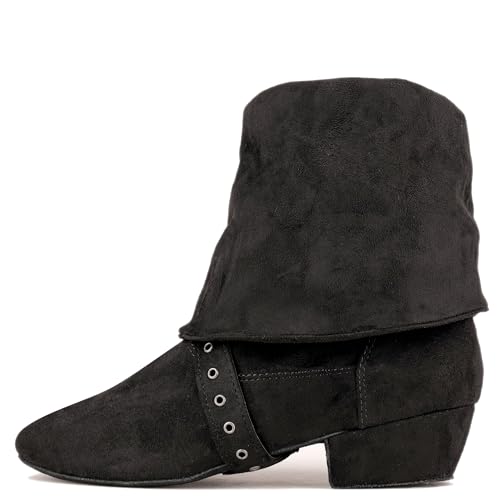 Women's Indoor Suede Salsa Leather Sole Ballroom Dance Shoes Urban Charm West Coast Swing Line Dance Boots3