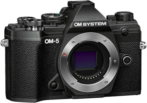 OM SYSTEM Fotocamera OM-5 con sistema Micro Quattro Terzi, sensore Live MOS da 20MP, stabilizzazione...