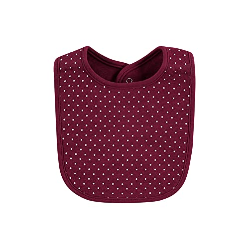 Image of Hudson Baby Unisex Baby Cotton Bibs, Pumpkin Spice Date, One Size