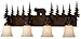 Vaxcel VL55704BBZ 4 Light Bozeman Bathroom Light, Burnished by Vaxcel