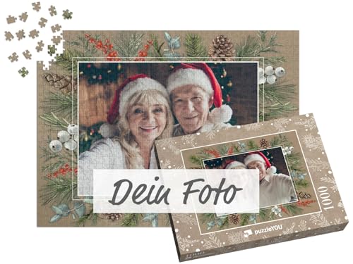 Fotopuzzle 1000 Teile - Puzzle selbst gestalten - Design Weihnachten Waldrauschen - puzzleYOU Puzzle personalisiert mit eigenem Bild erstellen - Querformat