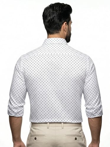 Image of Amazon Brand - INKAST Men's Printed Cotton Shirt | Full Sleeve | Regular Fit | Comfortable Formal Stylish Shirt for Men | Man Shirts for Professional Look