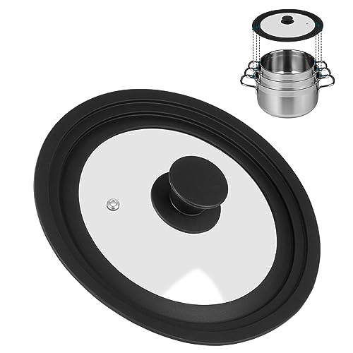 Akicderu Universaldeckel, Pfannendeckel, Glasdeckel für 16/18/20 cm Töpfe und Pfannen, Topfdeckel für vielseitiges Kochen