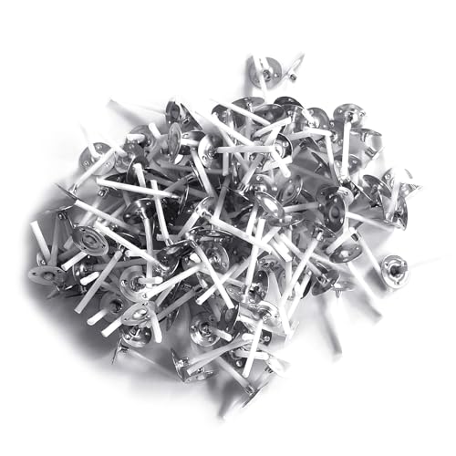 200 Mechas de Algodón con Base Metálica para Velas
