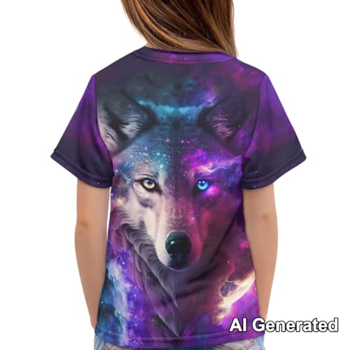 Image of Xhuibop Kids Tshirts Girls Boys 3-16 Years Summer Clothes for Teens Loose Fitting Tops