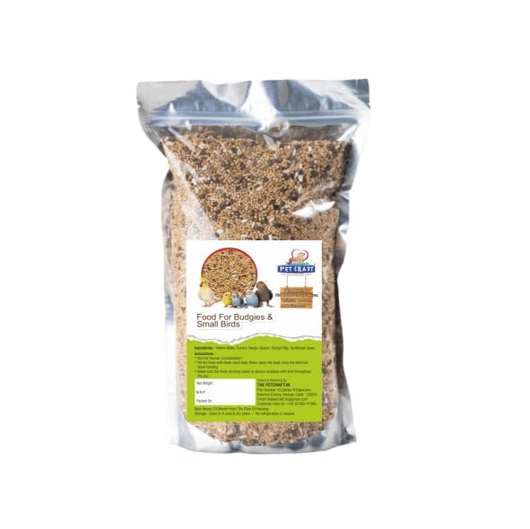 PETCRAFT Premium Bird Food, for Small Birds, Mix Bird Food with Essential Nutrients (1Kg Pack) (B0DDY9TM1C) Amazon Price History, Amazon Price Tracker