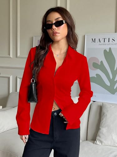 Image of Aahwan Women Polyester Modern Fit Yellow Solid Front Button Long Sleeve Casual Shirt