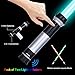 OSDUE Light Up Saber with Sound, 2 Pack 7 Colors Retractable Lightsaber for Kids, Boys Lightsaber Sword Toy Party Favor for Adult Kids Cosplay, Dress Up Party, Metroid and Warrior