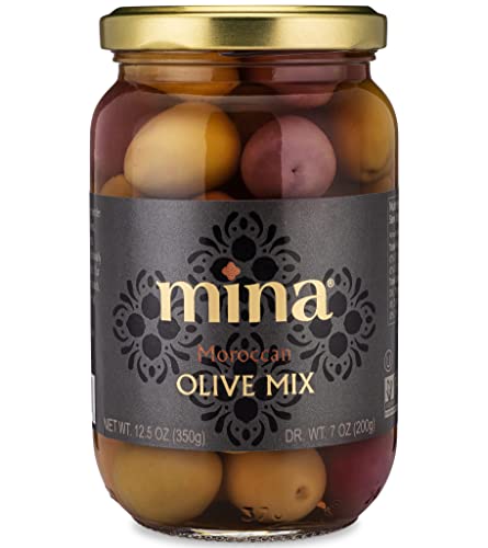 Mina Olive Mix, 12.5 oz - Premium, Handpicked and Naturally