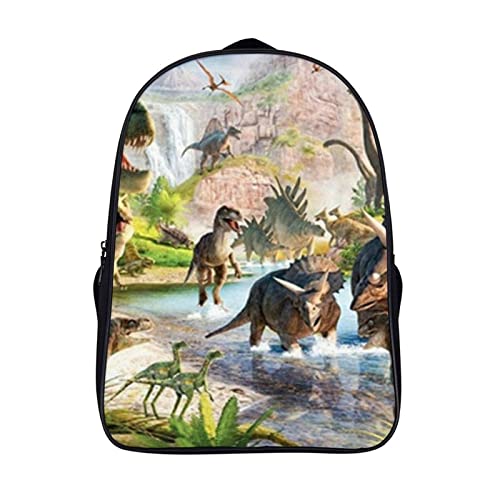 Sac à dos dinosaure enfant 3D grand cartable scolaire de 40x28x16cm pour l'école primaire