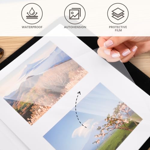Álbum de Fotos Autoadhesivo con Diseño de Colibrí y Flores, Cubierta de Cuero Sintético PU, para Álbumes DIY, Bodas, Aniversarios y Recuerdos Familiares miniatura 7