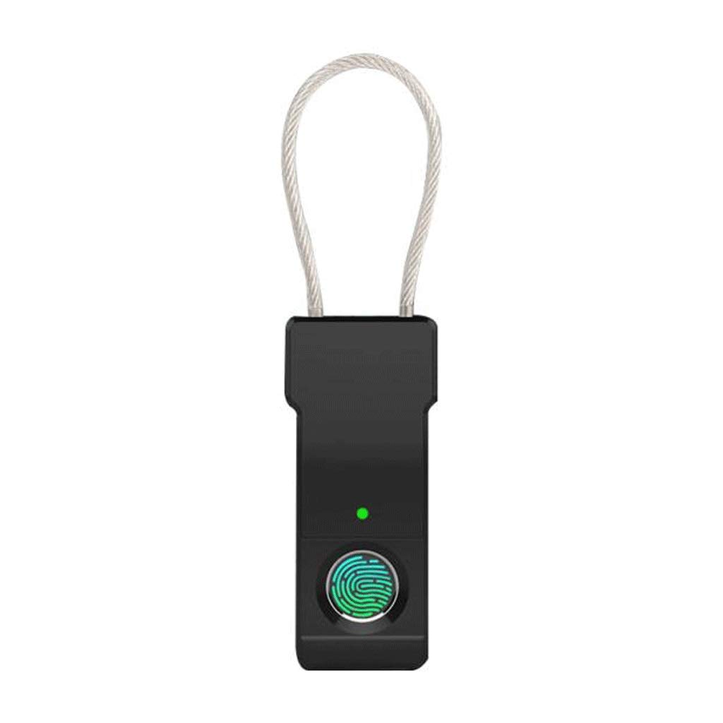 Lucchetto per impronte digitali Smart Gym Locker Locks Small Touch Biometrico Outdoor Impermeabile Thumbprint Lock con per zaino, cancello, dormitorio valigia, bagagli