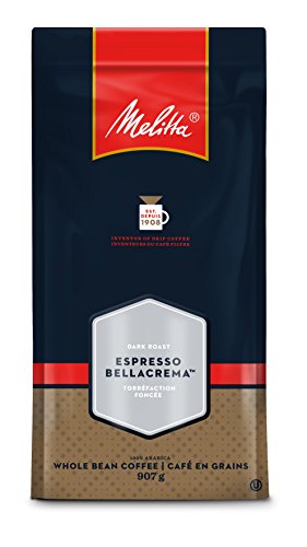 Melitta Espresso, BellaCrema, Dark Roast, Granos de Café 2 lb