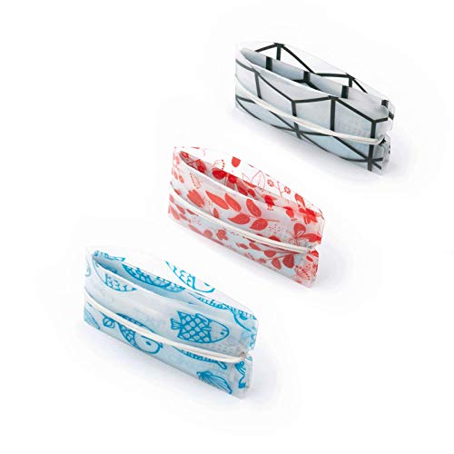 seribas Porta Mascarilla de Bolsillo, 3 Unidades- Funda para Mascarilla