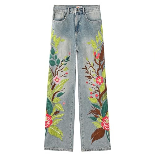 Cherry Blossom Denim Pant