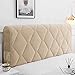GEBIN Tête De Lit Housse De Protection, en Tissu Protecteur De Chevet Couvertur épaissir, Anti-poussière Couvertur épaissie Soft Pack Anti-Collision Coussin Dossier Décor Cover Lavable (Beige,200CM)