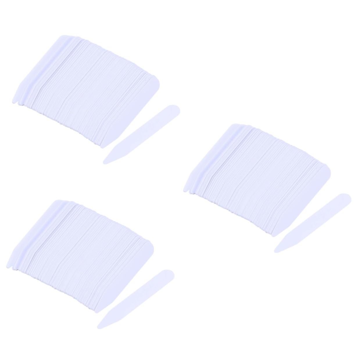 TENDYCOCO 600 Pcs Collar Bone Collared Pan Pin Shirt Inserts Dancing Pole Brace Addams Neck Bone Folder Collar Sticks Collar Supports for Men Shirts Tab Nylon Collar