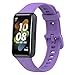 TenCloud 3-Pack Bands for Huawei Band 7 - Waterproof Replacement Strap (Black, Pink, Purple)