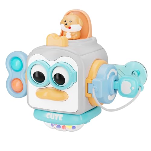 OSIMILY Montessori Toys for 1 Year Old,Sensory Toys for Toddlers 1-3,Baby Travel Activities Busy Board Cube,Fine Motor Skills Educational Toys,Birthday Gift for Kids Aged 6, 9, 10, 12, 18 Months