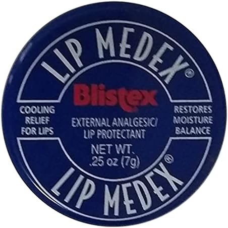 Blistex Medicated Lip Balm, Lip Medex - for Cold, Sores, Cracked & Dry Lips - 0.25 Oz x 2 Pack