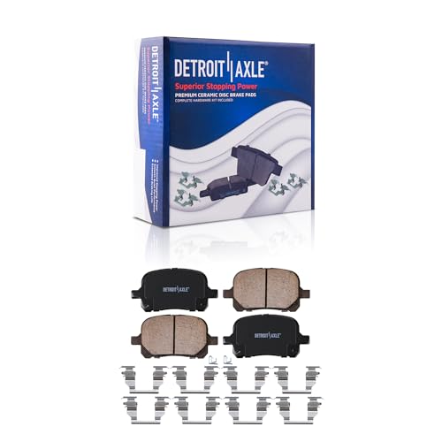 Image of Detroit Axle - Front Brake Kit for 1999-2001 Lexus RX300 2000 | Drilled & Slotted Brake Rotors Ceramic Brake Pads Replacement