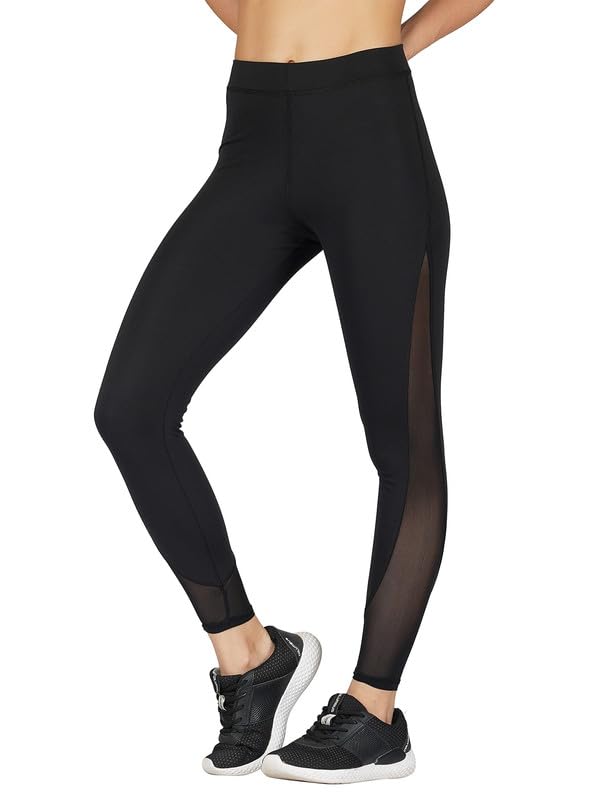 Imperative Women Quick Dry Gym Yoga Workout Sports Tights with Pocket | Outdoor Running Slim Fit Pants for Women | Women Leggings (Black)-picture-6