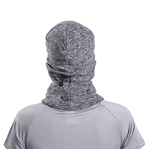 Artpixel Balaclava Ski Face Mask For Women Kids Men, Winter Neck Warmer Windproof Fleece Hood For Snowboarding Gray #TOP4
