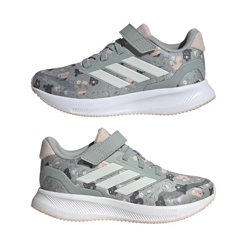 Image of adidas Kids' Marvel Run Falcon 5 Elastic Lace & Strap Shoe
