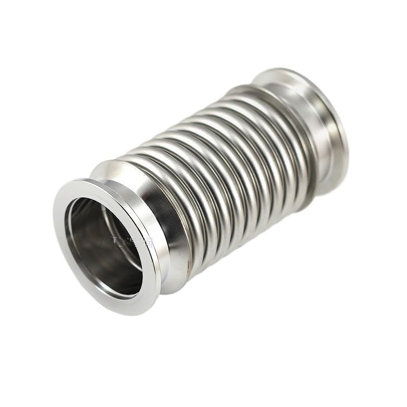 Manguera de extensión de fuelle de vacío compresible flexible KF25 - Acero inoxidable 304, resistencia a altas temperaturas(1000mm)
