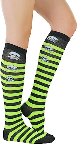 Image of ToBeInStyle Women's Colorful Patterned Design Knee High Socks