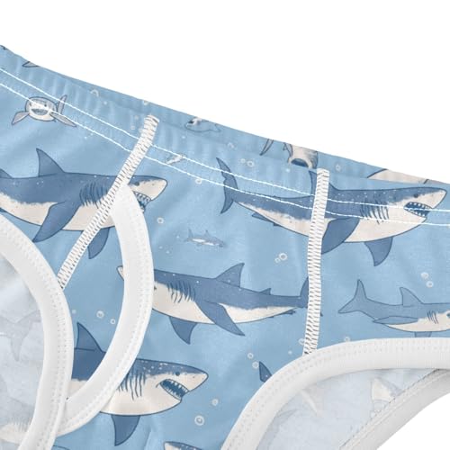 Wusikd Sharks Swimming Boys' Underwear Cotton Boys Briefs Soft Toddler Underwear 2T4