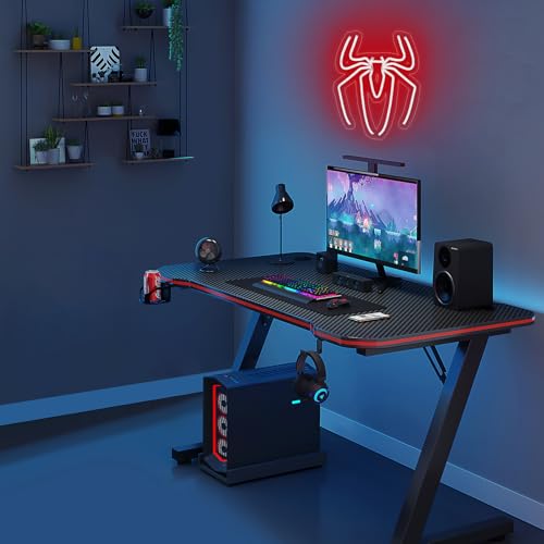 Image of Spider Neon Sign Lamp - 10 Level Dimmable Spider Wall Decor Night Light with USB Power for Boys Room, Bedroom, Gaming Room, Anime Neon Sign, Happy Birthday Gift for Kids and Boyfriend