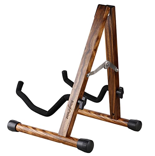 Support de guitare en bois, support de sol pour guitare, acoustique, électrique, en bois, pliable, support réglable pour basse, violoncelle, mandoline, banjo, ukulélé