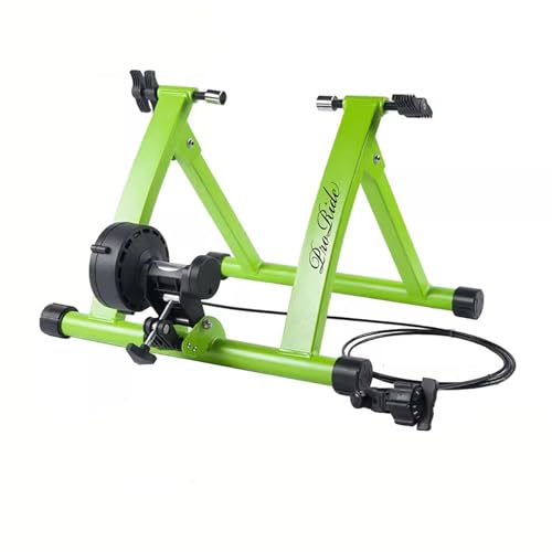 Entrenador magnético para bicicleta, soporte de entrenamiento de bicicleta para 34/36 pulgadas con resistencia magnética, entrenador portátil de acero para interiores con palanca de liberación rápida