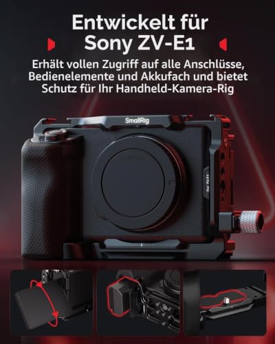SMALLRIG ZV-E1 Cage-Kit mit Silikongriff, Kabelklemme für HDMI – 4257B – Ansicht 2