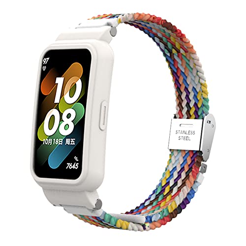 SenMore Nailon Correa Compatible con Huawei Band 7 / Huawei Band 6 / Honor Band 6, Correa Deportiva Elástica Suave para Huawei Band 7 / Huawei Band 6 Correa de Reemplazo