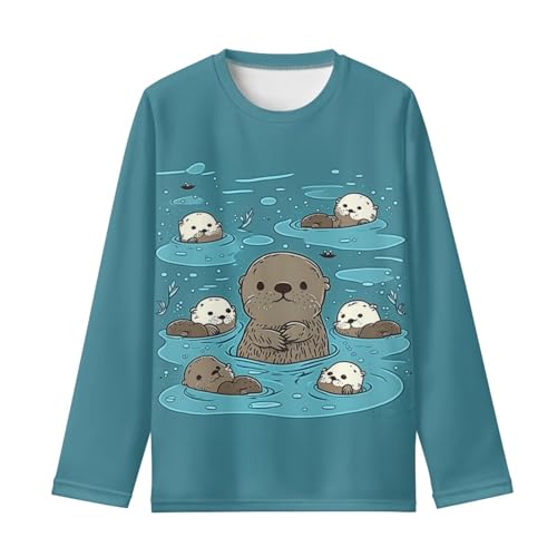 HUIACONG Kids Children Tshirts for Boys Girls Long Sleeve Shirt