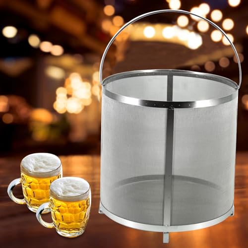Filtre à houblon, 400 microns en acier inoxydable avec crochet pour brassage maison houblon et vin