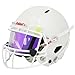 Clear Purple Football Visor, Football Helmet Visor for Adults&Youth, Eye Shield Visor with Football Visor Clips, Easy Install Football Visors for Helmet Football Protection Gear