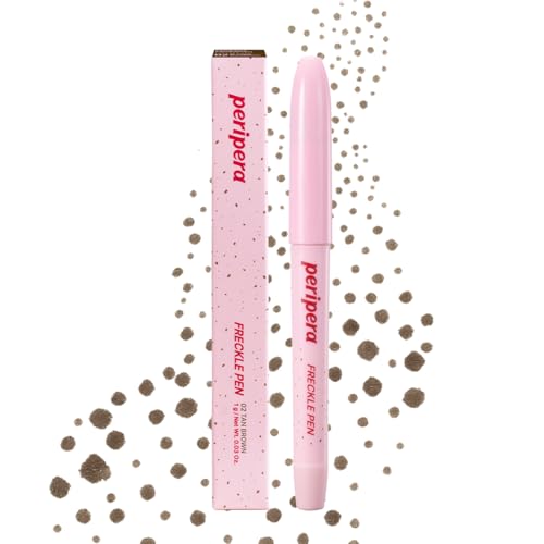 Image of Peripera Freckle Pen | Natural Sun-Kissed Makeup, Long-Lasting & Smudge-Proof Faux Freckles, Precision Dot Tip, Buildable K-Beauty Makeup, Safe for Sensitive Skin (02 TAN BROWN)