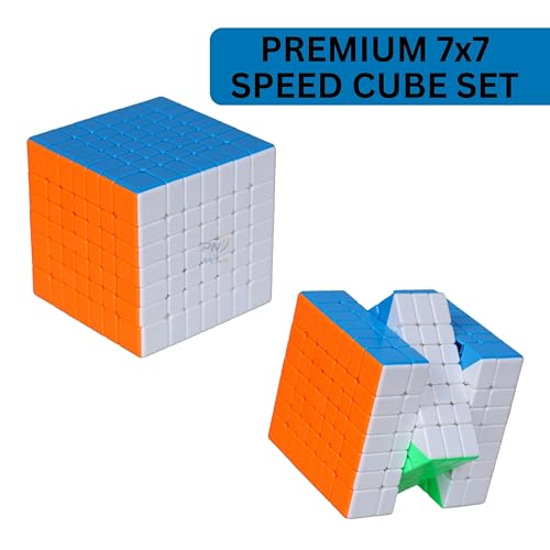 Image of MoYu Meilong Professional Speed Cube, Stickerless Magic Puzzle Cube with Instructions (Size 7x7)