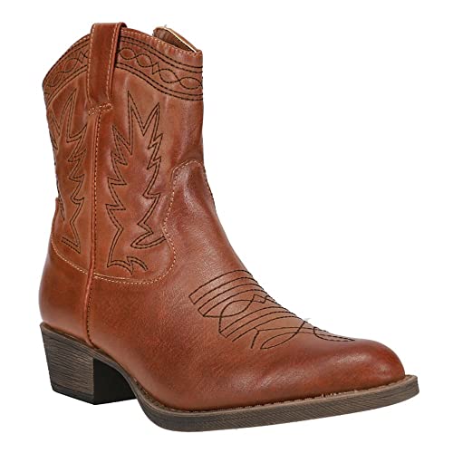 Coconuts by Matisse Womens PISTOL Faux Leather Zipper Cowboy, Western Boots2