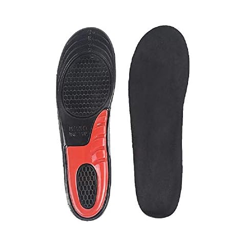 Gel Sport Insoles Shoe Inserts for Walking, Running, Hiking Work Boots Arch support Orthotics Men Women- Cushion Soles for Heels Plantar Fasciitis, Massaging Flat Feet -M Cover