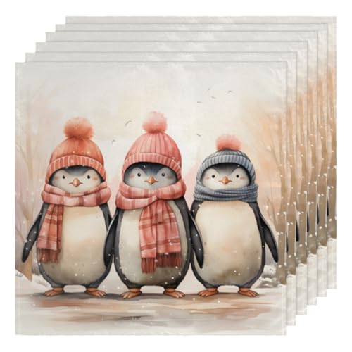 Servilletas de Tela Penguin Set x6 50.5 x 50.5 cm miniatura 1