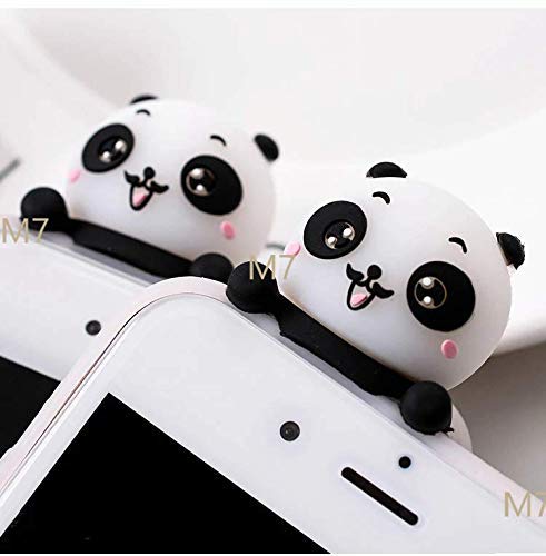 Image of MIDOS Back Cover Compatible With iPhone 15 Girls Case 3D Cute Soft Silicone Cover For-iPhone 15 (Panda),White